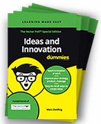 Book Cover of Ideas and Innovation For Dummies